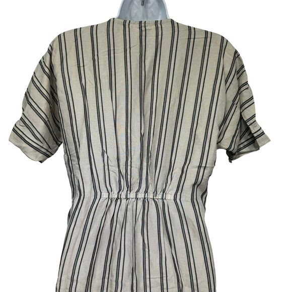 RVCA Smith Striped v neck Midi Dress Size S - Picture 4 of 8